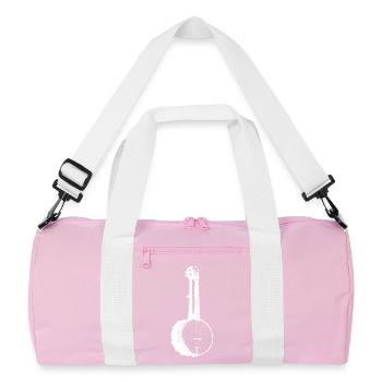 Banjo Sketch - Recycled Duffel Bag - pink/white - Front