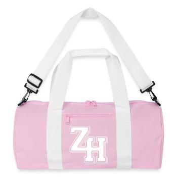 Zürich / Flagge / Wappen / Fahne Zürcher - Recycelte Duffel Bag - Rosa/Weiß - Vorne