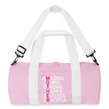 Meilleure maman de tous les temps - Sac de sport recyclé - rose/blanc - Devant