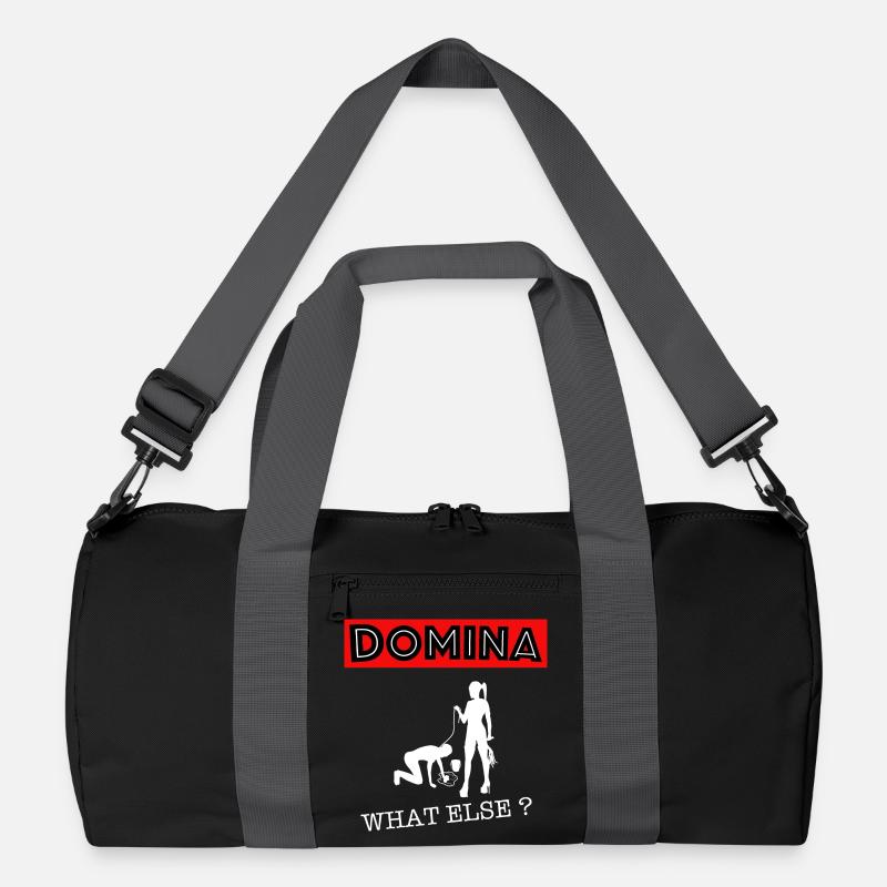 Domina Herrin what else? - Recycelte Duffel Bag - Schwarz/Graphitgrau