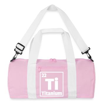 Titane Ti Tableau périodique des éléments - Sac de sport recyclé - rose/blanc - Devant