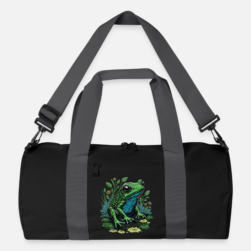 Green Frog Recycled Duffel Bag