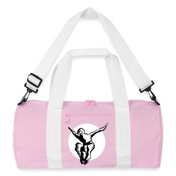 Ninja - whiteblack - Recycelte Duffel Bag - Rosa/Weiß - Vorne