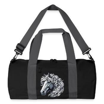 Horse - Recycled Duffel Bag - black/graphite grey - Front