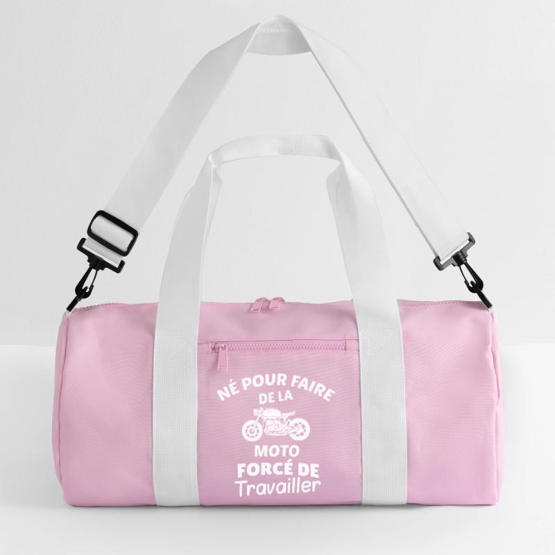 Engaged and Hard Worker Motorcycle Pattern Recycled Duffel Bag