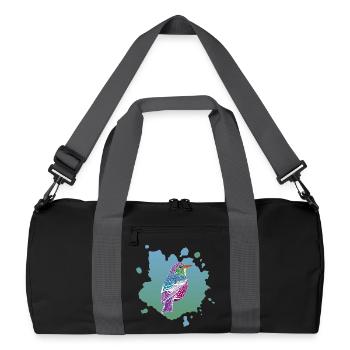 Dream of a Bird - Recycled Duffel Bag - black/graphite grey - Front