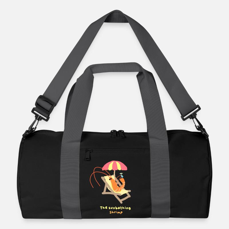 Garnelen beim Sonnenbaden Recycelte Duffel Bag
