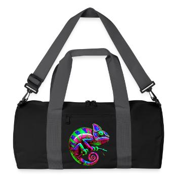 Caméléon - Sac de sport recyclé - noir/gris graphite - Devant