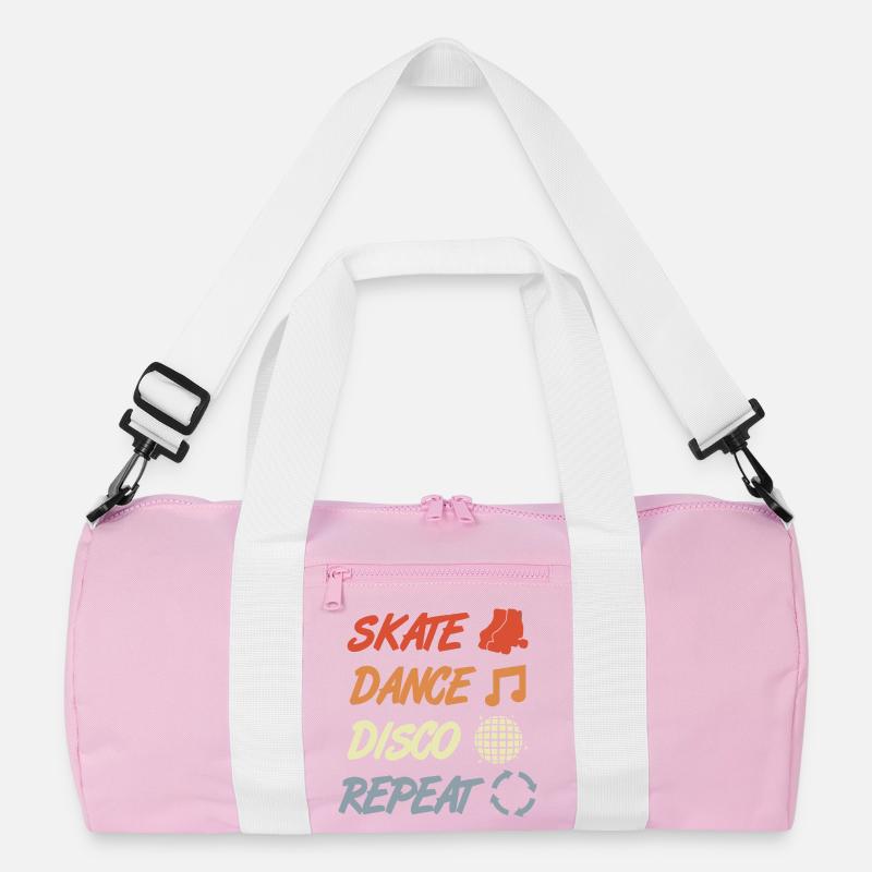 Roller skating disco Recycled Duffel Bag