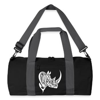 Rhino Tribal - Recycled Duffel Bag - black/graphite grey - Front