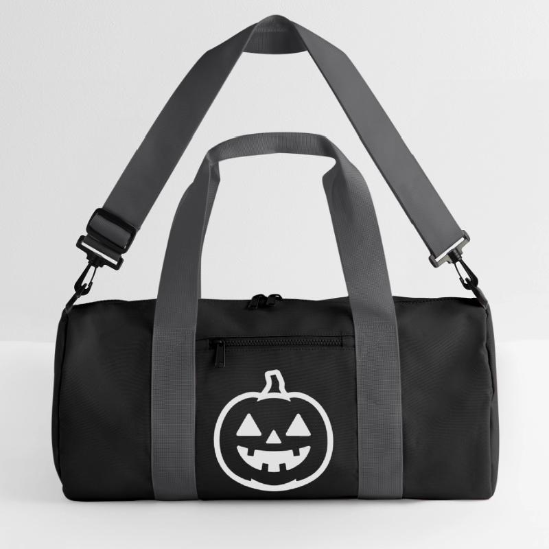 Conception directionnelle de citrouille d’Halloween Sac de sport recyclé