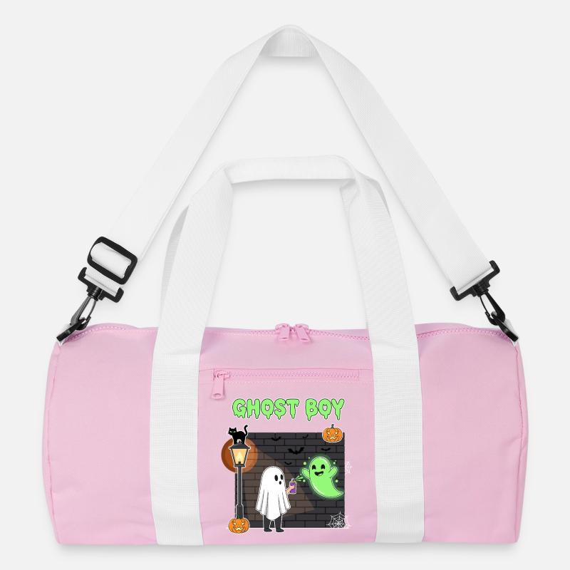 Ghost Boy Halloween Recycled Duffel Bag