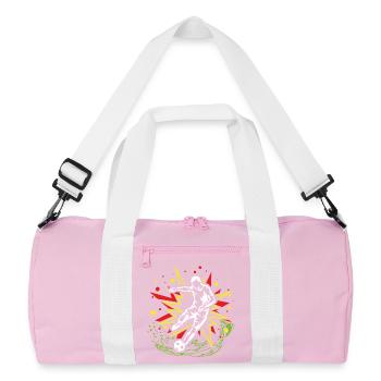 Football Energetic Football Kick - Recycled Duffel Bag - pink/white - Front