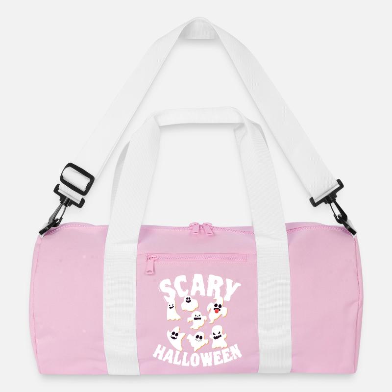 Grinning Dancing Funny Ghosts Halloween Costume Recycled Duffel Bag