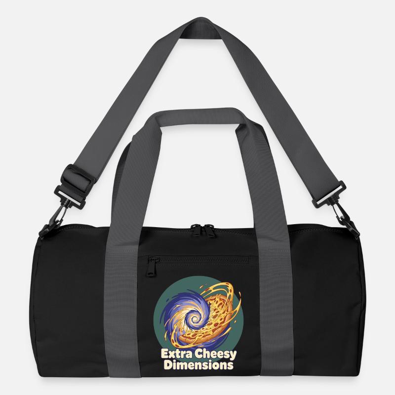 Extra Cheesy Dimensions Pizza Recycelte Duffel Bag
