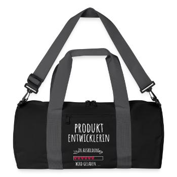 Études de développement de produits - Sac de sport recyclé - noir/gris graphite - Devant