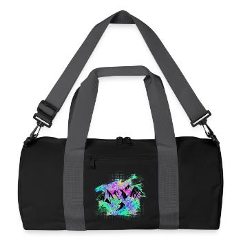 skifahren - Recycelte Duffel Bag - Schwarz/Graphitgrau - Vorne