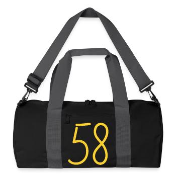 58 - Recycled Duffel Bag - black/graphite grey - Front