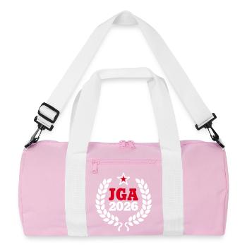 Enterrement de vie de garçon 2026 Enterrement de vie de garçon Étoile Mariage Mariage - Sac de sport recyclé - rose/blanc - Devant