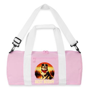 Berger australien - Sac de sport recyclé - rose/blanc - Devant