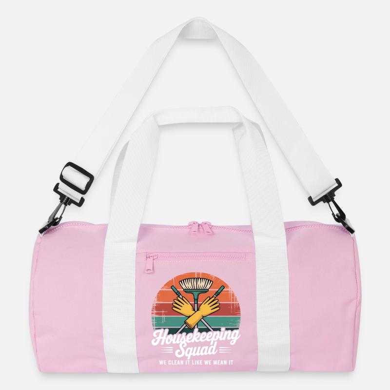 Lustiges Putzen Design Recycelte Duffel Bag