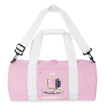 AFK pour toujours | Humour noir de l’entrepreneur de pompes funèbres - Sac de sport recyclé - rose/blanc - Devant
