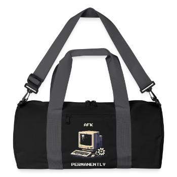 AFK pour toujours | Humour noir de l’entrepreneur de pompes funèbres - Sac de sport recyclé - noir/gris graphite - Devant