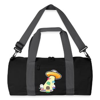 UFO-Haus-Trupp - Recycelte Duffel Bag - Schwarz/Graphitgrau - Vorne