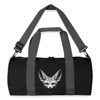 Fennek - Recycelte Duffel Bag - Schwarz/Graphitgrau - Vorne