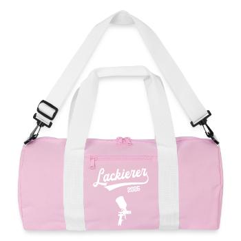 Peintre 2026 Apprentissage, Atelier de peinture stagiaire - Sac de sport recyclé - rose/blanc - Devant