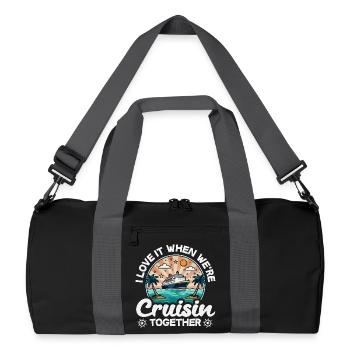 Love It When We Are Cruisin Together - Recycled Duffel Bag - black/graphite grey - Front