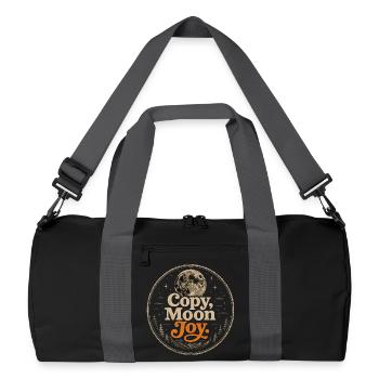 Lunar Joy Celestial Vintage Design - Recycled Duffel Bag - black/graphite grey - Front