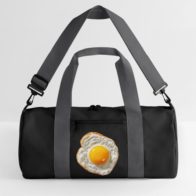 fried egg Recycled Duffel Bag