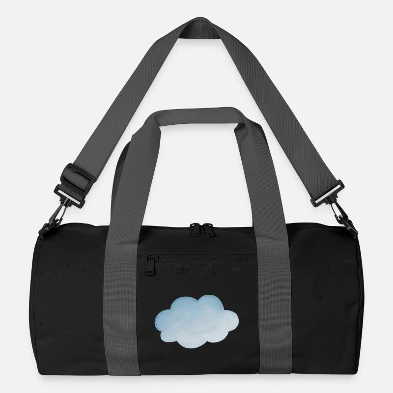 Cloud weather light blue Recycled Duffel Bag