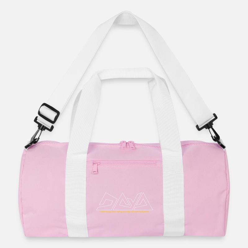 Geometric Gym Lines Recycled Duffel Bag