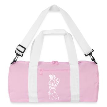 Boxer Graphic - Recycled Duffel Bag - pink/white - Front