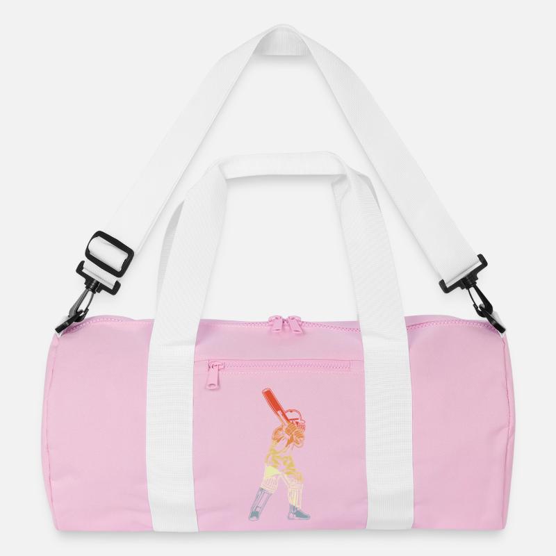 Retro Cricket Batter Recycelte Duffel Bag