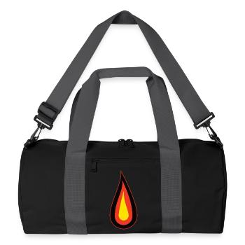 Flamme d’Allemagne - Noir Rouge Or Design - Sac de sport recyclé - noir/gris graphite - Devant