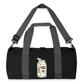 Angel Tears Karton - Recycelte Duffel Bag - Schwarz/Graphitgrau - Vorne