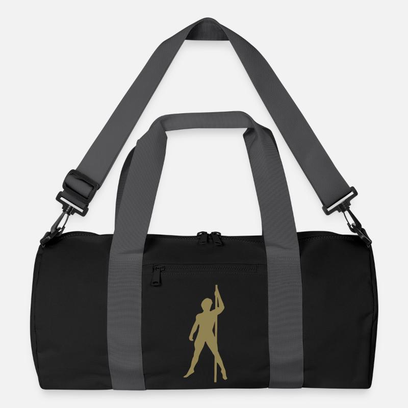 Männer Silhouette Pole Dance Exotischer Tanz Recycelte Duffel Bag
