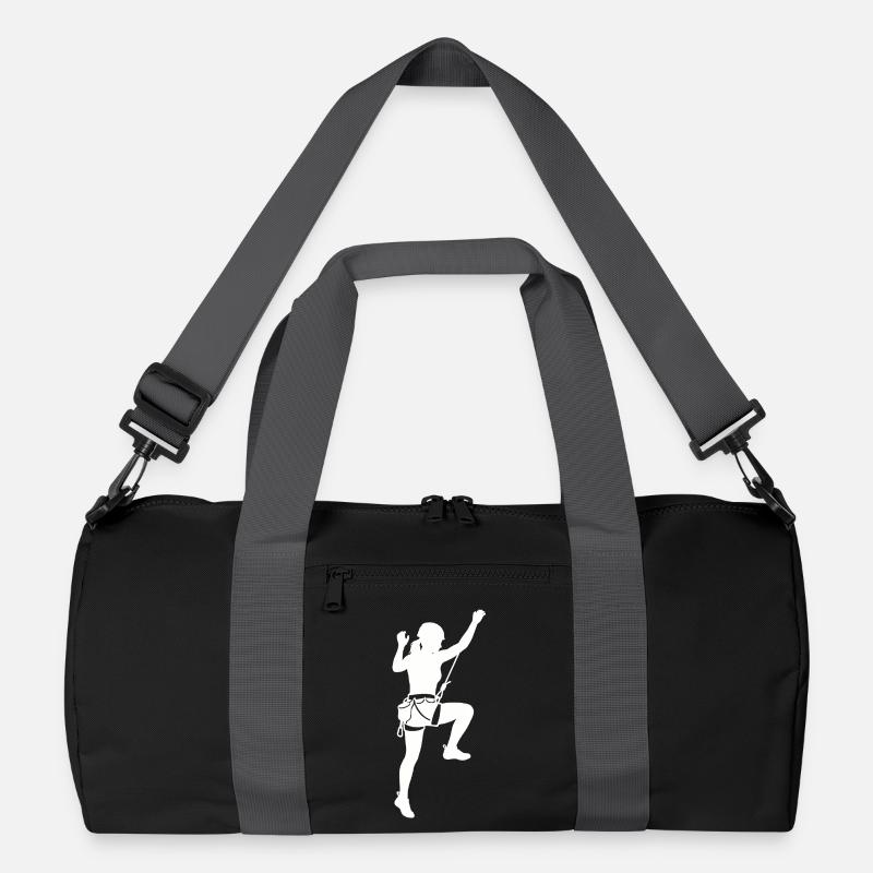 Climber Silhouette Bouldering & Mountaineering - Recycled Duffel Bag - black/graphite grey