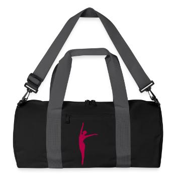 Tanz tanzen - Recycelte Duffel Bag - Schwarz/Graphitgrau - Vorne