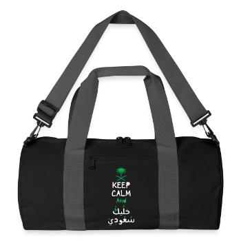 Garde ton calme fierté arabe - Sac de sport recyclé - noir/gris graphite - Devant