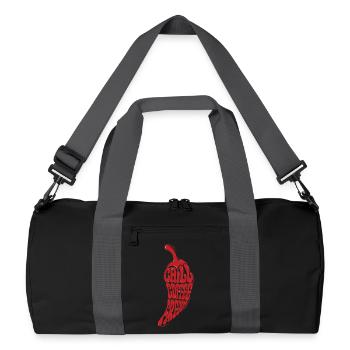 CHILL COFFEE FREEDOM - let's talk - Sac de sport recyclé - noir/gris graphite - Devant