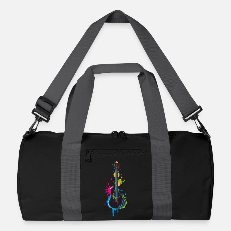Graffiti guitar Recycled Duffel Bag