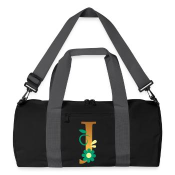 J - Sac de sport recyclé - noir/gris graphite - Devant