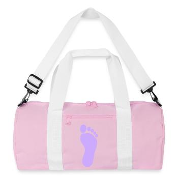 Fuß Füße Fußpflege Podologie Fußpfleger - Recycelte Duffel Bag - Rosa/Weiß - Vorne