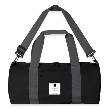 Voyage et Souvenirs - Sac de sport recyclé - noir/gris graphite - Devant