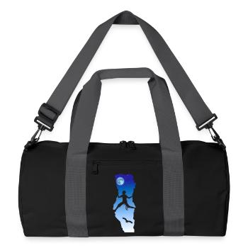 Escalade de nuit - Sac de sport recyclé - noir/gris graphite - Devant