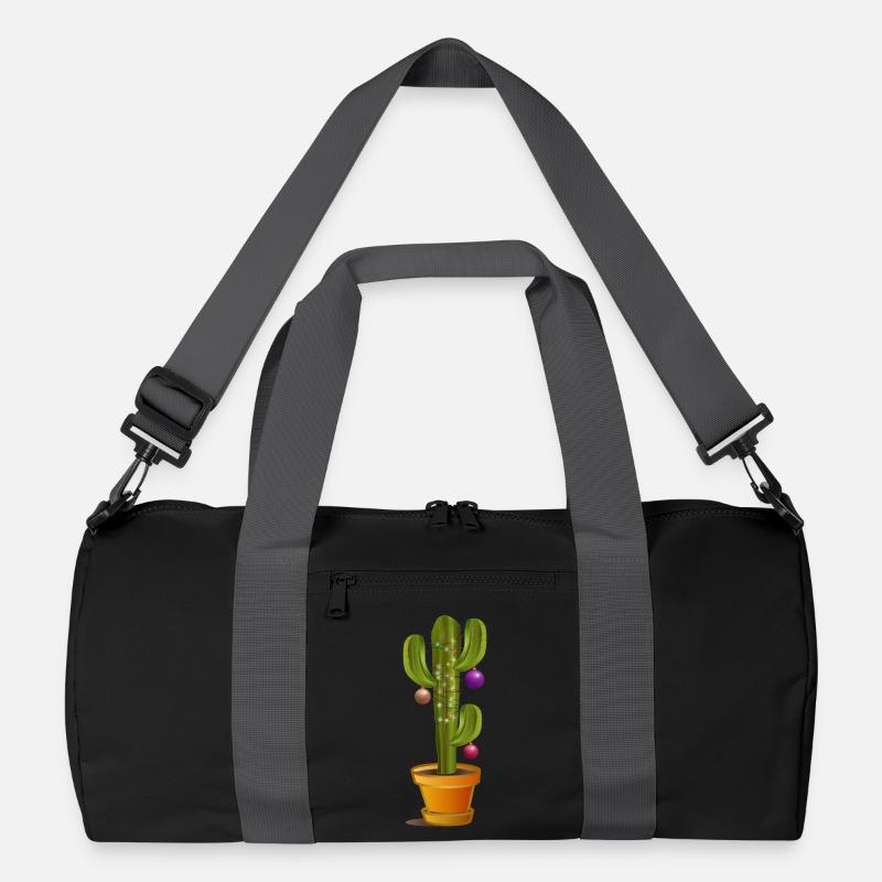 Cactus décorés de Noël pour Noël Sac de sport recyclé